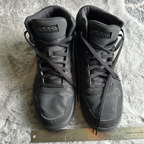 Adidas Black high top sneakers - Men’s size 12 - Picture 3 of 8